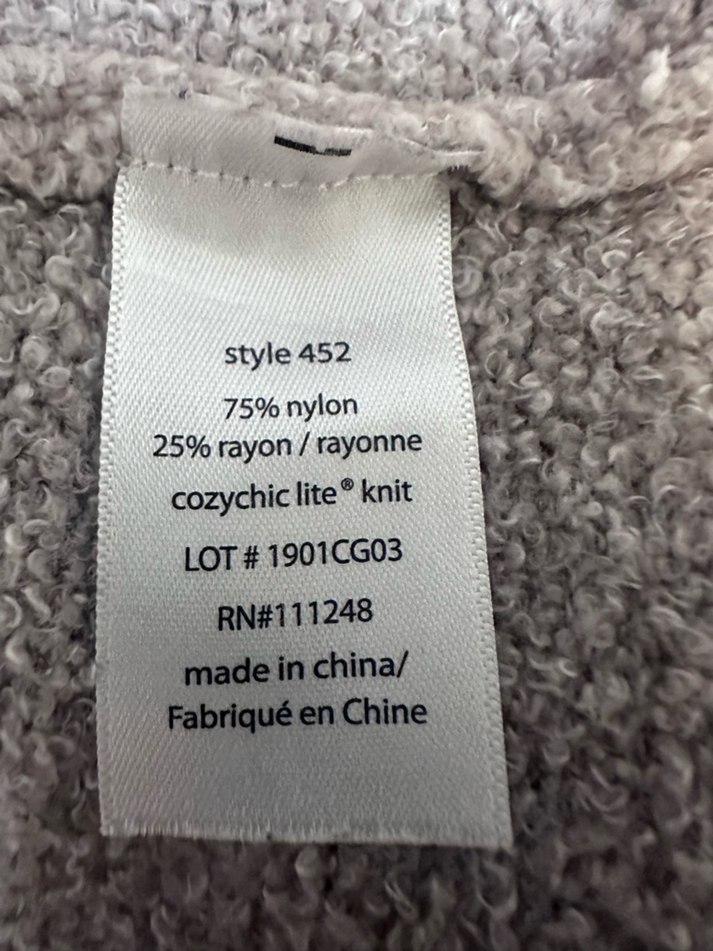 #199- Barefoot Dreams Women's Open-Front Cardigan in Taupe - Picture 12 of 12